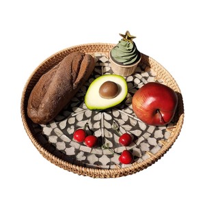 ถาดหวายทำมือระดับพรีเมียม พร้อมลายประดับมุกแท้สำหรับตกแต่ง - Product Image 4