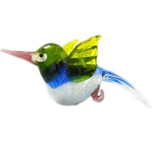 Ornement animal en vitrail, artisanat de fil tiré poli, emballage carton, <span class=keywords><strong>d</strong></span>écoration en verre colibri, porte-fleurs <span class=keywords><strong>oiseau</strong></span> aquatique - Product Image 1