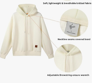 Sweat-shirt à capuche en molleton 100 % coton pour homme avec strass, manches longues et cordon de serrage - Product Image 3