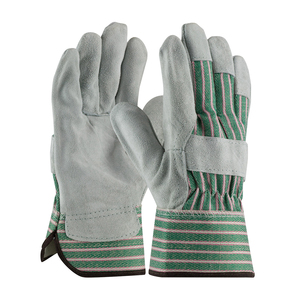 Gants de travail professionnels en cuir de vachette de bonne qualité, résistants à la chaleur, pour le jardinage, la menuiserie et la sécurité. - Product Image 3