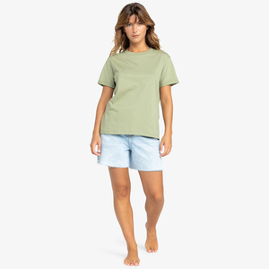 Camiseta de cuello redondo para mujer, 100% algodón, transpirable, corte regular, informal, para mujer, venta al por mayor, logotipo personalizado, camisetas básicas lisas - Product Image 4