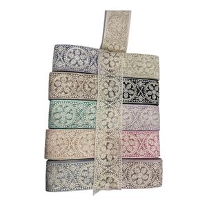 High Quality Designer Cotton Net Lace Ribbons Crochet <b>Yarn</b> Embroidered <b>Sequins</b> Handmade Garter Dress Decoration Wholesale Price - Product Image 1