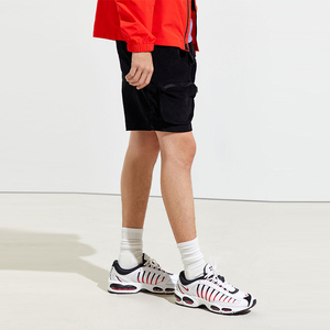 Shorts cargo en coton corduroy avec logo personnalisé, taille élastique, style streetwear décontracté d'été, décoration à motifs, plusieurs poches - Product Image 5