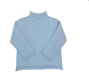 Cardigan Enfant Personnalisé en Coton Doux 100% Tricoté à la Main 9GG avec Manches Bouffantes Imprimé Animal Couleur Unie Mignon Bébé Automne Vente en Gros - Product Image 2