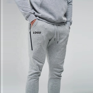 Sweat deux pièces avec logo du client Survêtement unisexe Jogger Gym Sports Weart Ensembles de survêtement à capuche pour hommes - Product Image 2