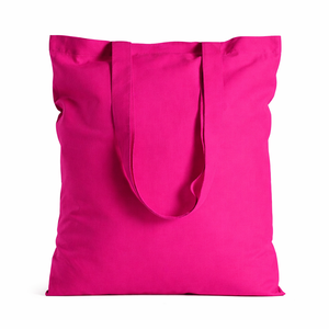 Sac fourre-tout en coton de couleur personnalisée, imprimé en couleur pleine, avec logo personnalisé pour le shopping - Product Image 3