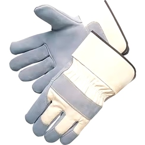 Cowhide Split Leather High Quality CE Certified Heat Resistant <b>Powder</b>-Free Working Gloves Soft Comfortable Heavy Safety Gloves - Product Image 1