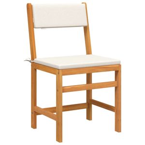 Set da balcone 3 pezzi in legno massello di Acacia con cuscini mobili da giardino - Product Image 3