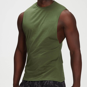Chaleco Deportivo de Algodón para Hombre, Holgado, de Secado Rápido, Transpirable, de Color Sólido, para Gimnasio, Entrenamiento, Sin Mangas, Informal, 180g - Product Image 5