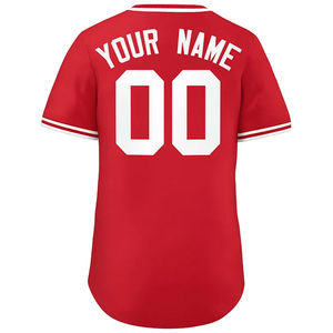 Maillot de baseball personnalisé imprimé, 100 % polyester, demi-fermeture boutonnée, violet, pour hommes et femmes, vente chaude, excellente qualité, vente en gros - Product Image 2