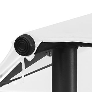 Carpa y Gazebo Grande de Tela Oxford Blanca con Estructura de Acero con Revestimiento de PA - Product Image 5