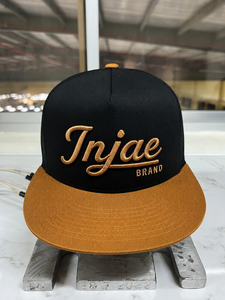 Wholesale Custom Embroidery Logo A-Frame Trucker Hat Mid Profile 5 Panel <b>Flat</b> Brim With Mesh Back High Quality <b>Cap</b> For <b>Men</b> - Product Image 1