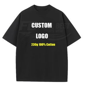 Camiseta de Cuello Redondo Estampada Personalizada de Alta Calidad, 200 Gramos, 100% Algodón, para Hombre, Talla Grande, Ecológica y Deportiva - Product Image 1