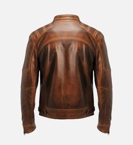 Nouvelle veste en cuir pour homme de haute qualité, élégante, décontractée, style motard, fournie par le fabricant - Product Image 6
