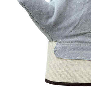 Gants de travail professionnels en cuir de vachette, résistants à la chaleur, pour charpentiers, usage festif, vente en gros OEM - Product Image 2