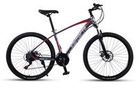 Bicicleta de Montaña con Suspensión Delantera de 24/26 Pulgadas, 30 Velocidades, Frenos de Disco, Cuadro de Acero, MTBGO