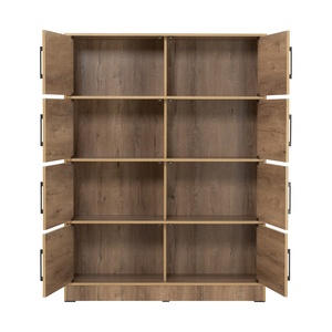Mueble de Almacenamiento Contemporáneo de 8 Puertas, Estante Organizador de Madera para el Hogar, Oficina, Sala de Estar - Product Image 4