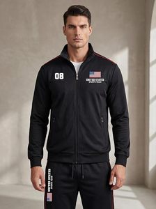 ชุดวอร์มผู้ชาย เสื้อแจ็คเก็ตแทรคสูทและกางเกงจ็อกกิ้งเข้าชุด - Product Image 3
