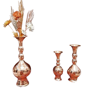 Vase à fleurs en aluminium fait main, design côtier unique, plaqué argent, pour décoration de mariage et de maison, produit le plus recherché, nouveauté - Product Image 6