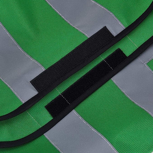 Gilet de sécurité réfléchissant vert pour homme, col en V, respirant, léger, en toile, réversible, vêtement d'extérieur décontracté pour l'automne, tenue de travail - Product Image 6