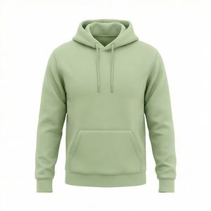 Sweat à capuche court unisexe pour homme, 100% coton épais, brodé, streetwear, hiver, surdimensionné, couleur personnalisée, haute qualité - Product Image 1