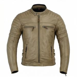 Veste de moto en cuir véritable pour homme de qualité supérieure, nouvelle arrivée, vestes de moto d'hiver, protections amovibles, personnalisables - Product Image 1