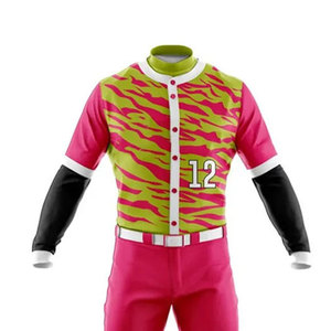 Uniforme d'équipe de baseball haute performance, impression par sublimation intégrale, maillot et pantalon légers pour athlètes - Product Image 3