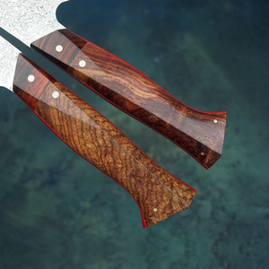 Couteau de Chef Damas LEGACY BLADES Fait Main, Couverts de Cuisine, Manche en Bois, Logo Personnalisé, Fournisseur d'Étiquettes Privées - Product Image 3