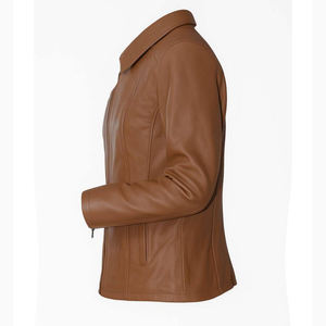 Blouson matelassé pour femme en véritable peau de mouton – Vêtement d'extérieur élégant, mode hiver, style décontracté, inspiré de la moto, imperméable - Product Image 4