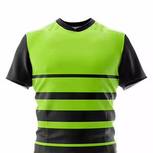 Uniforme de rugby personnalisé de qualité supérieure pour adultes, ensemble de vêtements de sport respirant de couleur unie avec un design moderne, nom d'équipe personnalisé - Product Image 4