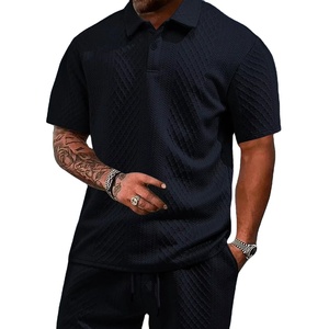 Conjunto de pantalones cortos con estilo de alta calidad para hombres, conjunto de camisa de pantalones cortos de diseño personalizado, conjuntos de camiseta de verano de algodón 100% - Product Image 2
