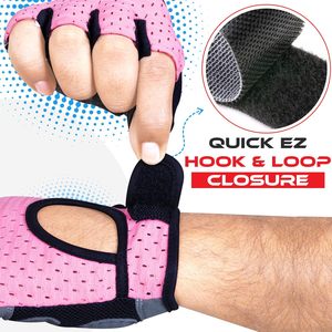 Gants d'entraînement unisexes ZERBJ - Gants de musculation respirants et légers à enfiler, avec rembourrage antidérapant en silicone, sans doigts, pour la salle de sport - Product Image 6
