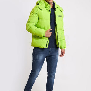 Chaqueta de Invierno Acolchada para Hombre, Cómoda y Duradera, con Capucha, Cuello Alto, Acabado Lavado, Exterior de Nailon, Ideal para Aventuras de Fin de Semana, Estilo Casual - Product Image 6