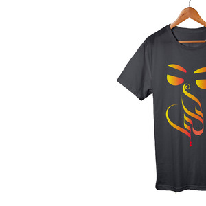 Men's Black Short Sleeve T-<b>Shirt</b> With Abstract <b>Face</b> Design Digital Print O-Neck Casual Style Regular Fit 100% Cotton Jersey - Product Image 4