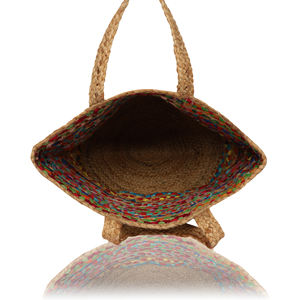 Sac fourre-tout bohème personnalisé en jute 2026 – Sac bandoulière écologique pour la plage, le shopping et les soirées, pour femmes - Product Image 2