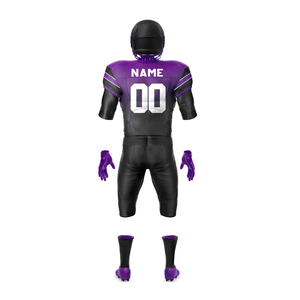 Customized Sublimation Print American Football Uniforms Jersey Shirts Tops & <b>Padded</b> Shorts Set Reliable Product Football Uniform - Product Image 2