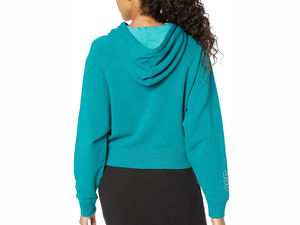 Sudadera corta de gimnasio y fitness, tejido de felpa, extragrande, 100% algodón, sudadera de lujo para mujer en venta - Product Image 6