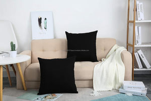 Set of 2 Cotton Bedding Cushion Covers Custom Soft Rectangle Pillowcase for Home Modern Zippered <b>Body</b> Cushion Case - Product Image 5