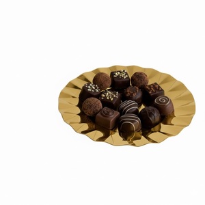 Bol à chocolat en métal poli de qualité supérieure, pour présentation de desserts sucrés, chocolats pour événements et occasions spéciales, prix d'usine - Product Image 1