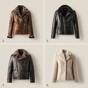 เสื้อแจ็คเก็ตหนังขนสัตว์คุณภาพสูงระดับหรู - Product Image 5