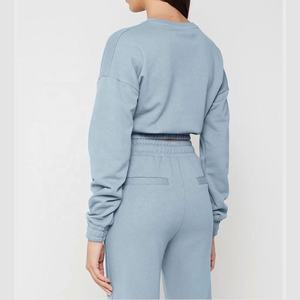 Conjunto Deportivo para Mujer, Invierno 2025, Chaqueta con Capucha y Pantalones de Forro Polar, Color Sólido, Corto, Ecológico - Product Image 4
