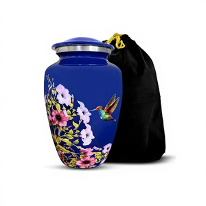 Urne funéraire sur le thème de la pêche, style américain, blanche, capacité de 200 pouces cubes, taille adulte, avec pendentif, options de police d'écriture, commémorative - Product Image 6