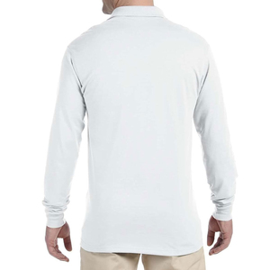 Wholesale 100% Polyester Breathable Eco-Friendly Casual Jersey Solid Long Sleeve Men's Shirts Custom Logo <b>Printing</b> Embroidery - Product Image 5