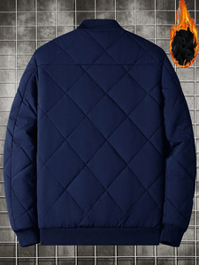 Men's Winter Autumn Customized ODM <b>Thick</b> Quilted Waterproof Anti-UV Windproof Single Button Zipper Pocket Polar <b>Fleece</b> <b>Jacket</b> - Product Image 5