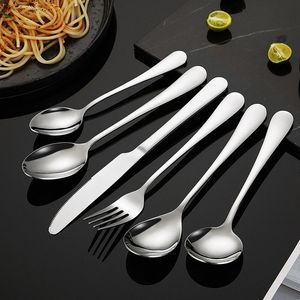 Juego de cubiertos de acero inoxidable duradero, utensilios de comedor resistentes, adecuados para el uso diario en cocinas, hogares y comedores. - Product Image 4