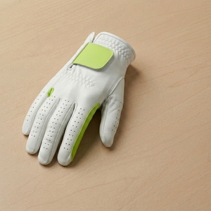 Gant de golf personnalisé en cuir Cabretta pour main gauche, doigts perforés, ajustement flexible, fermeture réglable, OEM, marque privée, sport - Product Image 2