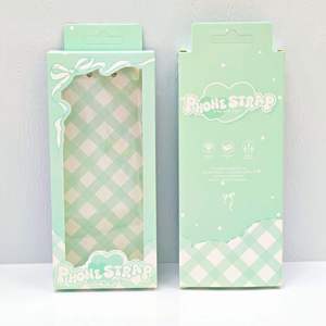 Custom Eco-Friendly Recycled Cardboard Cosmetic <b>Folder</b> with Snap Closure, Matte Lamination, Clear Window and Handle - Product Image 5
