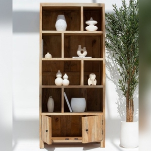 Estantería Vandana Merino Astra de Madera de Mango, Mueble de Almacenamiento Moderno de Madera Sólida - Product Image 5