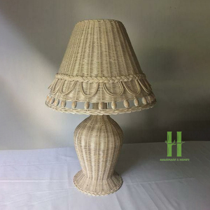 BEST SELLER Eco Friendly Rattan Wicker <b>Table</b> Lamp Handmade Bedside Lamp Boho Style <b>LED</b> <b>Light</b> Home Decor Living Room Bedroom - Product Image 2
