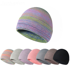 wholesale custom printed logo 100% <b>wool</b> winter <b>beanie</b> hat super quality breathable adult knit headwear supplier - Product Image 1